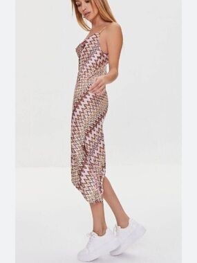Forever 21 Chevron Midi Slip Dress